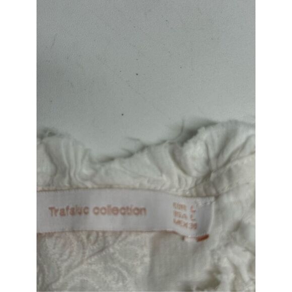 Zara Women’s Bohemian Bodydoll Cotton Embroidered Top Size L Spaghetti Straps - Picture 7 of 11